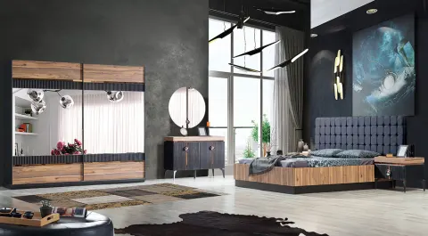 Pandora Sliding Door Bedroom Set