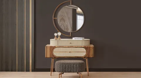 Valencia Gold Metal Leg Dresser