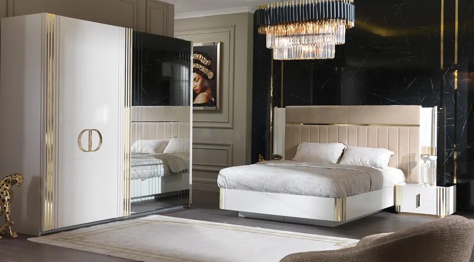 Dorya Sliding Door Bedroom Set
