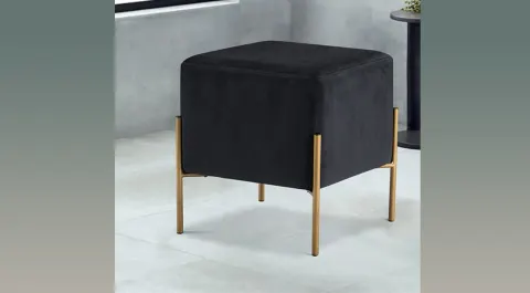 Dore Black Pouf