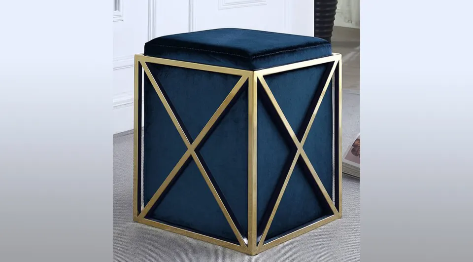 Stella Blue Pouf