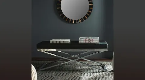 Lujo Black Metal Leg Bench