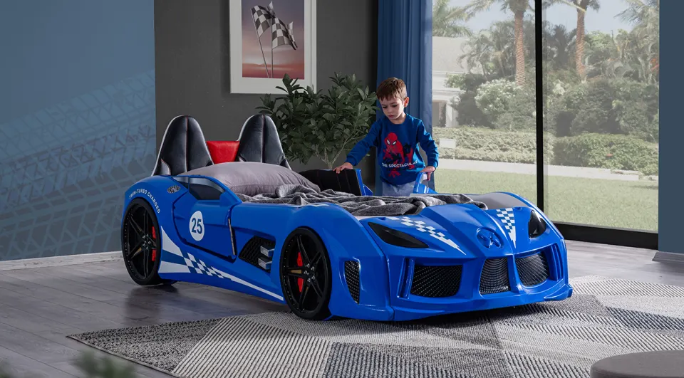 Twin Turbo Charged Blue
