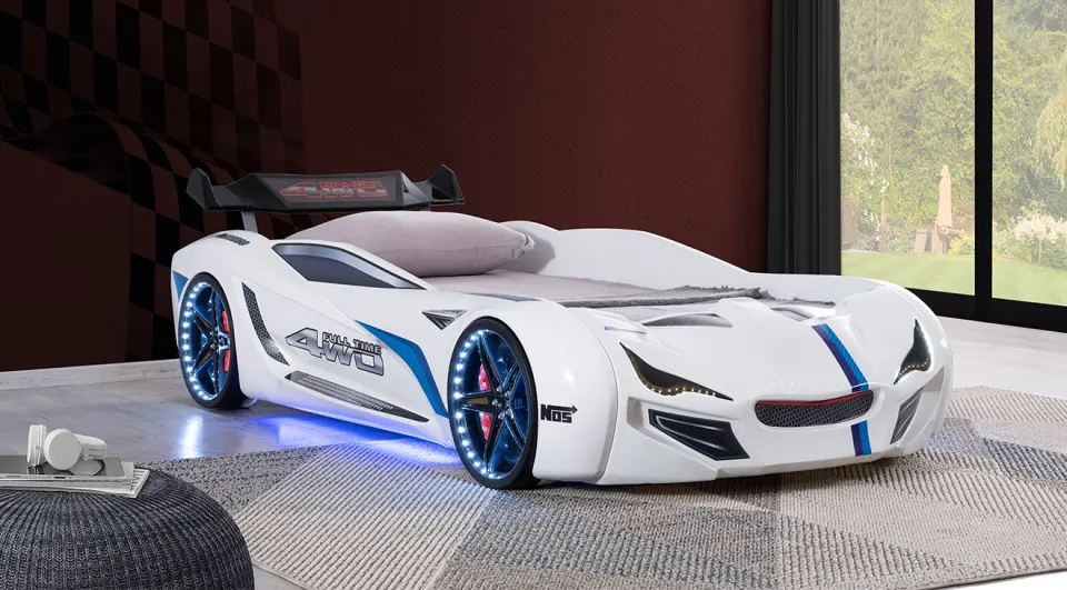 Mvn1 White Car Bed