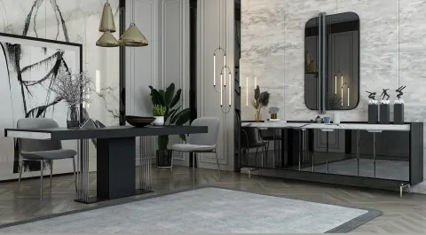 Sooty Modern Dining Room Set