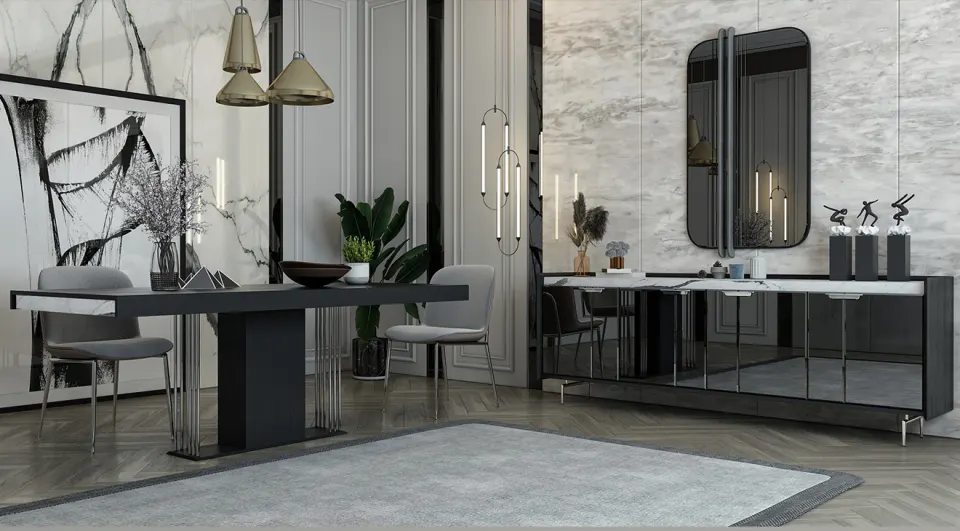 Sooty Modern Dining Room Set