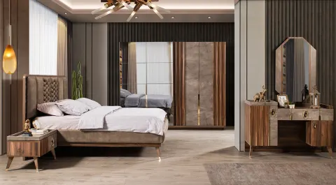 Ipek Sliding Door Bedroom Set