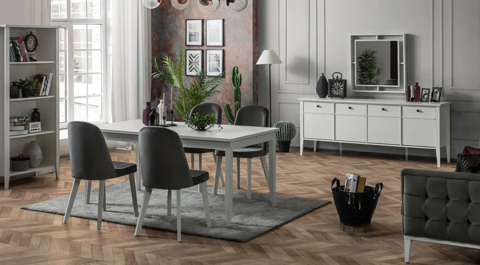 Urban Wooden Leg Dining Room Set