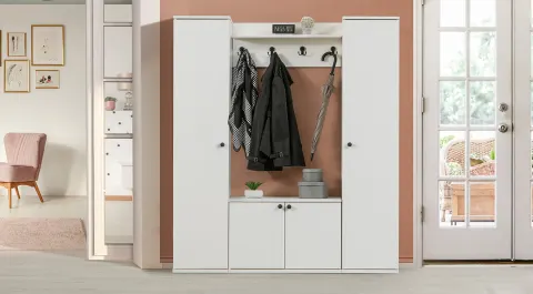 Urban Cream Coat Rack