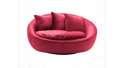 Loca Velvet Round Bergere 3