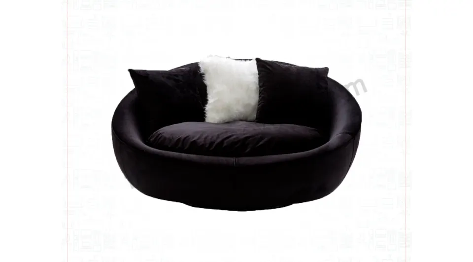 Loca Velvet Round Bergere 9