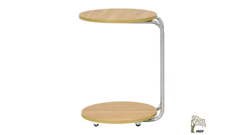 Emr Wheeled Natural Side Table 2