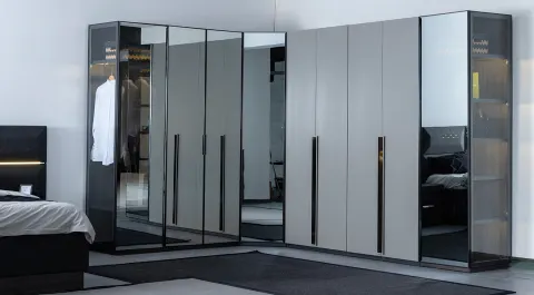 Adessa Corner Wardrobe Bedroom Set
