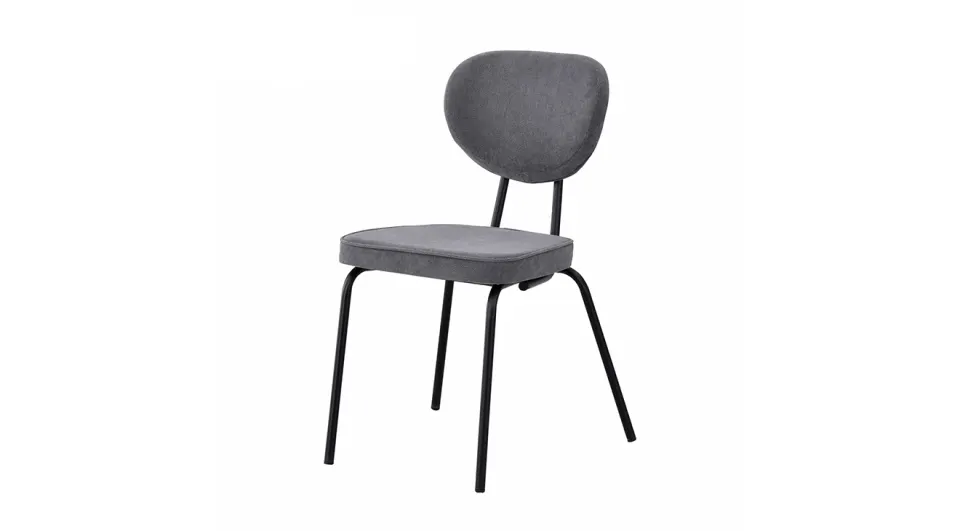 Damla Gray Black Chair