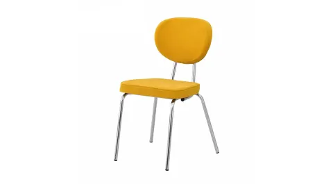 Drop Yellow Nickel Chair