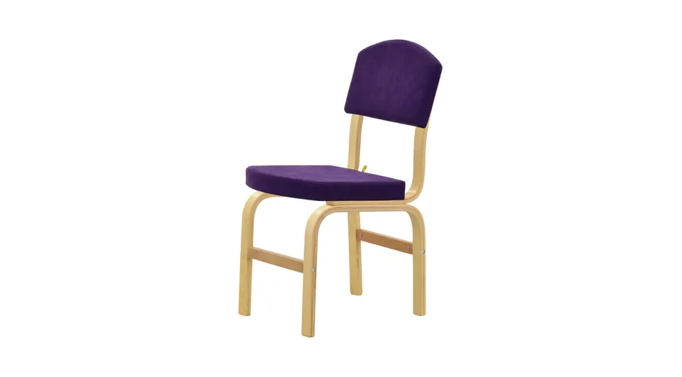 Ege Purple Natural Chair