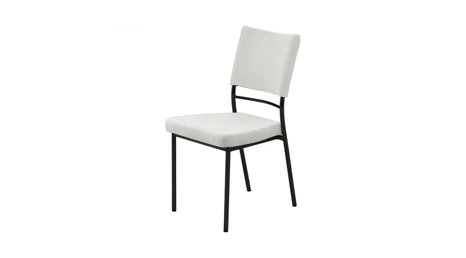 Silk White Black Chair
