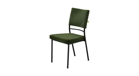 Silk Khaki Black Chair