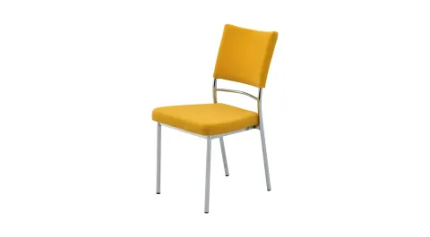 Silk Yellow Nickel Chair