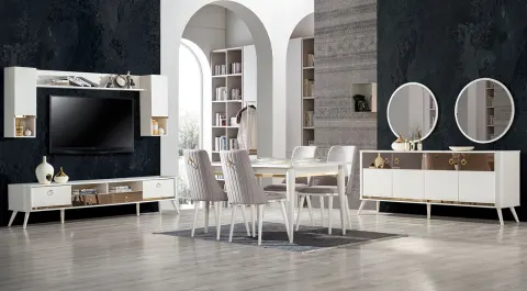 Venice Wooden Leg Dining Room Set