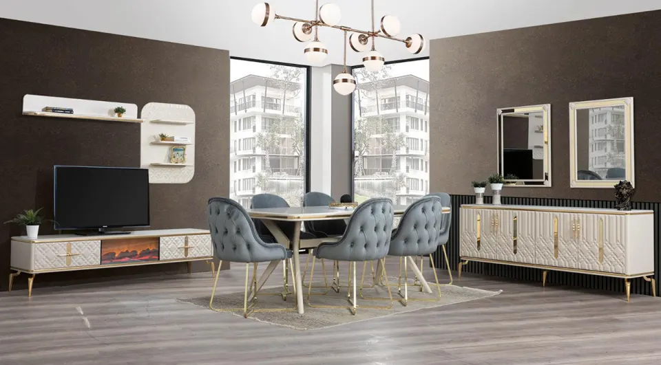 Talia Moonstone Dining Room Set