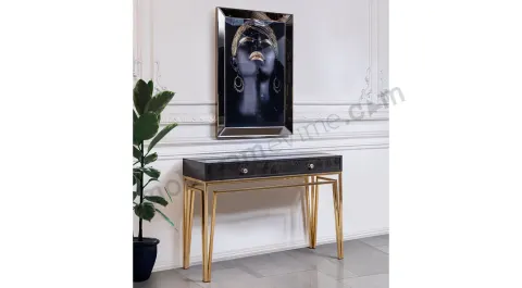 Rose Gold Metal Leg Dresser