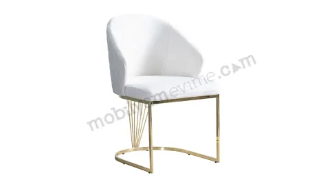 Mirac Gold Metal Leg Chair