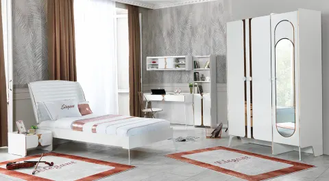 Elegant 3 Doors Young Room Set 2
