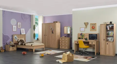 Flora 3 Doors Young Room Set