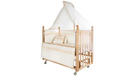 Jolie Annes Side Crib with Wheels