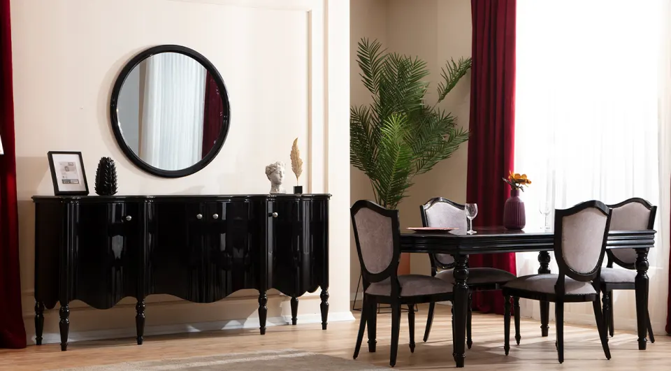 Crown Black Dining Room Set