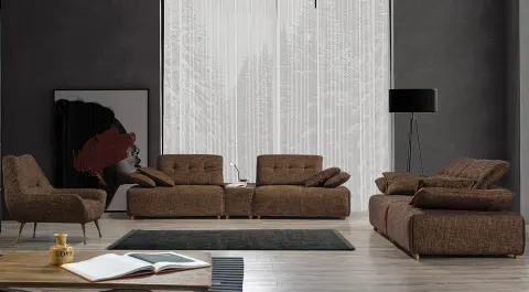 Largo A Sofa Set With Wooden Legs