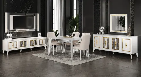 Kadikoy Moonstone Dining Room Set