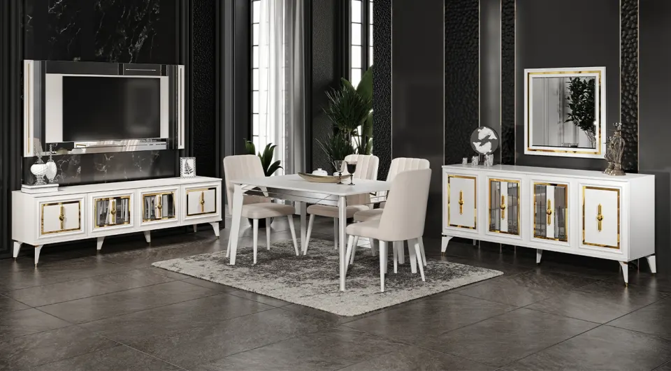Kadikoy Moonstone Dining Room Set