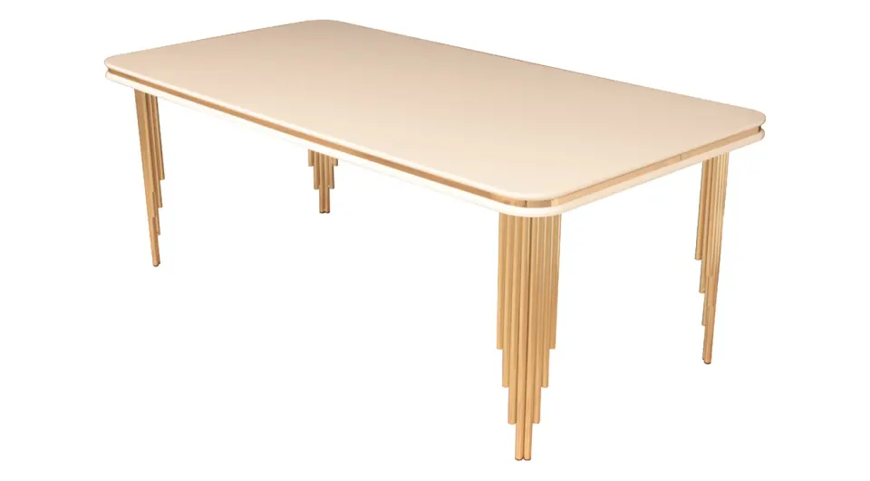 Side Gold Metal Leg Table