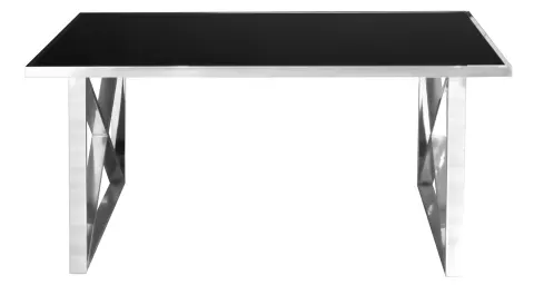Xzen Silver Metal Leg Table