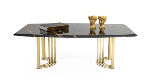 Olivia Gold Metal Leg Table