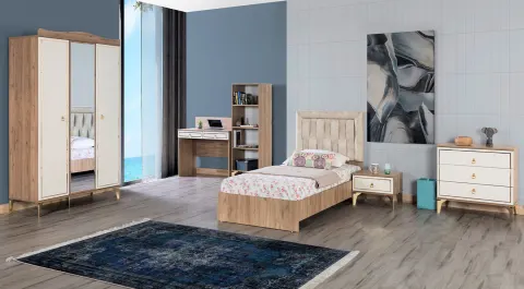 İnci 3 Doors Young Room Set