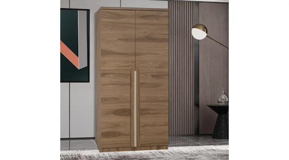 Asel Walnut 2 Door Cabinet