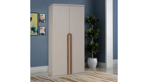 Asel Vizyon Beige 2-Door Cabinet