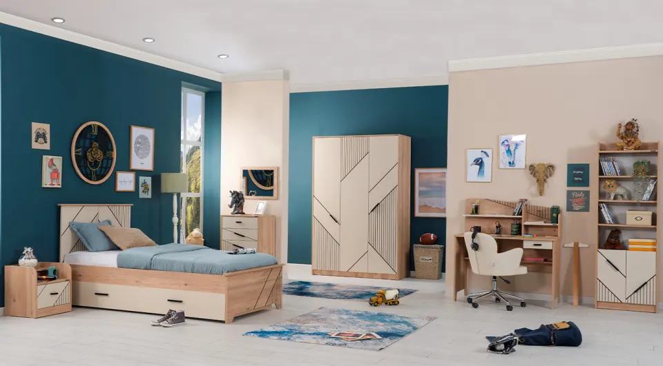 Valyer 3 Doors Young Room Set
