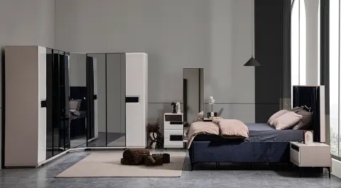 Arya Corner Wardrobe Bedroom Set