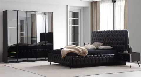 New Tesla Anthracite 5 Door Bedroom Set