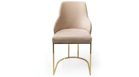 Astana Gold Metal Leg Chair