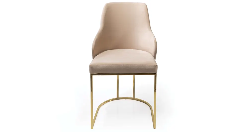 Astana Gold Metal Leg Chair