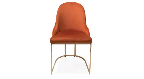 Flora Gold Metal Leg Chair