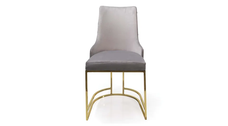 Hilton Gold Metal Leg Chair