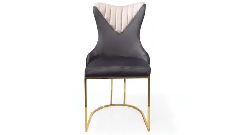 Royal Gold Metal Leg Chair
