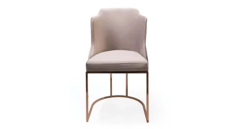 Salotti Gold Metal Leg Chair