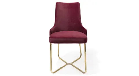 Venedik Gold Metal Leg Chair
